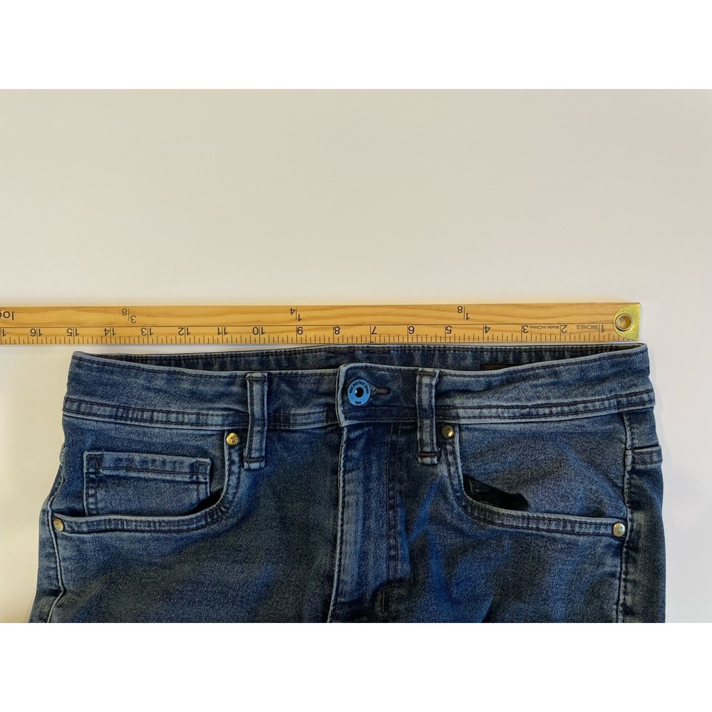 The Perfect Jean NYC Jeans Mens 30x30(28.5"L) Blue Slim Fit Stretch Denim - Picture 6 of 8